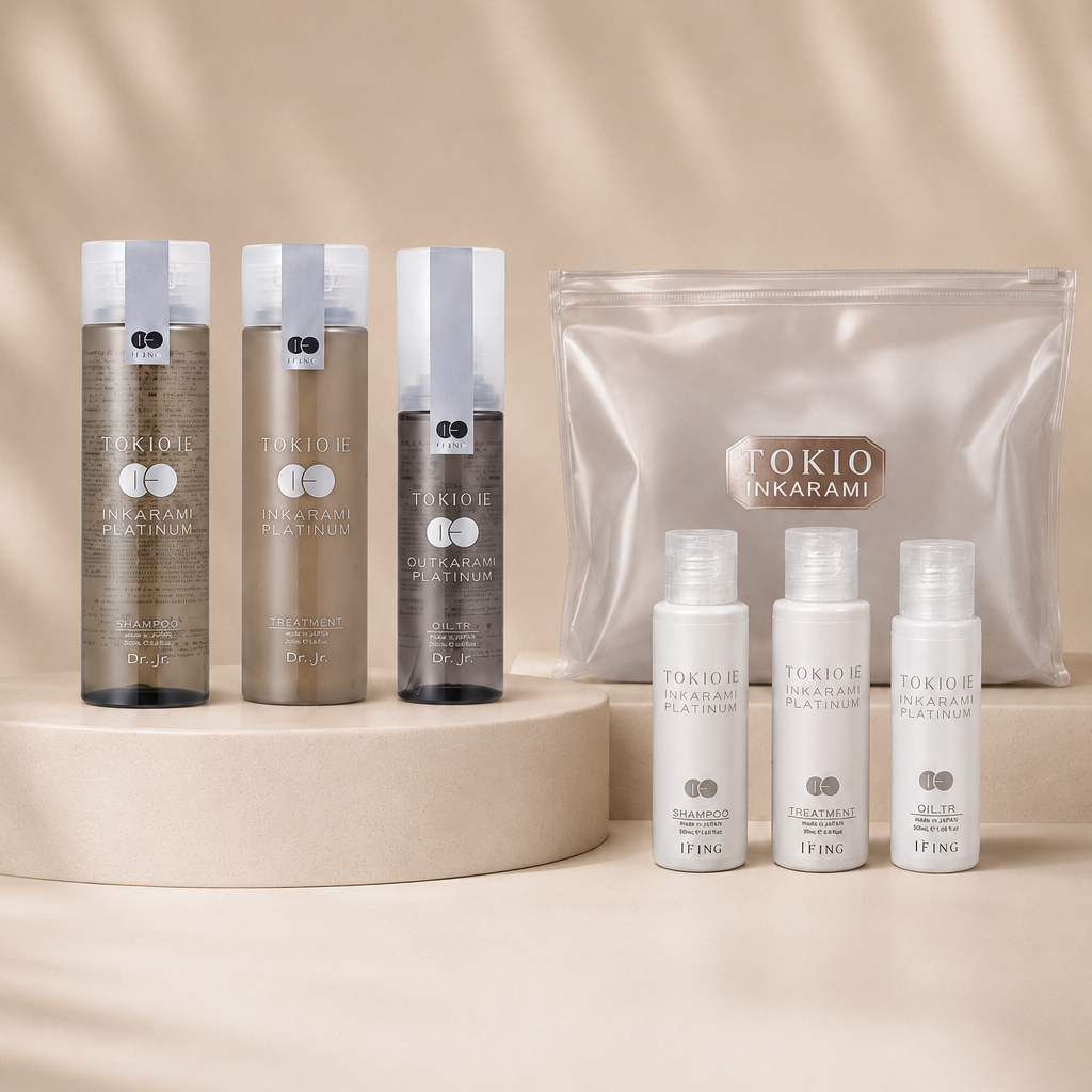 Coffret été Tokio Inkarami : 3 mini soins voyage + trousse offerte